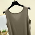thumbnail image 4 of ALLLIST Women's Tops Gray Sleeveless Casual V-Neck Solid Tank Tops Womens Capris for Summer XL, 4 of 6