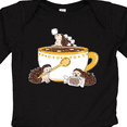 thumbnail image 4 of Inktastic Cute Hot Chocolate Hedgehogs Boys or Girls Long Sleeve Baby Bodysuit, 4 of 5