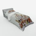 thumbnail image 3 of Ambesonne Christmas Bedding Set 4 Pcs, Xmas City Holiday, Queen, Pale Green Lavender, 3 of 3