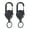 Black 2pcs, variant on HUANLEDASH 2Pcs Heavy Duty Retractable Keychain Badge Holder Multi Tool Carabiner Clip Keys Badges Tactical ID Reel with Retractable Cord