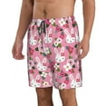 thumbnail image 2 of Pofeuu Rose Rabbit Prin Men's Swim Trunks Quick Dry Bathing Suit Swimming Board Shorts Mesh Lining Beach Swimwear-XX-Large, 2 of 6