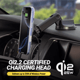 thumbnail image 4 of Scosche MPQTRWDA Qi2 MagSafe 25W Fast Wireless Charge Magnetic Window/Dash Mount w/ Adjustable Arm, 4 of 11