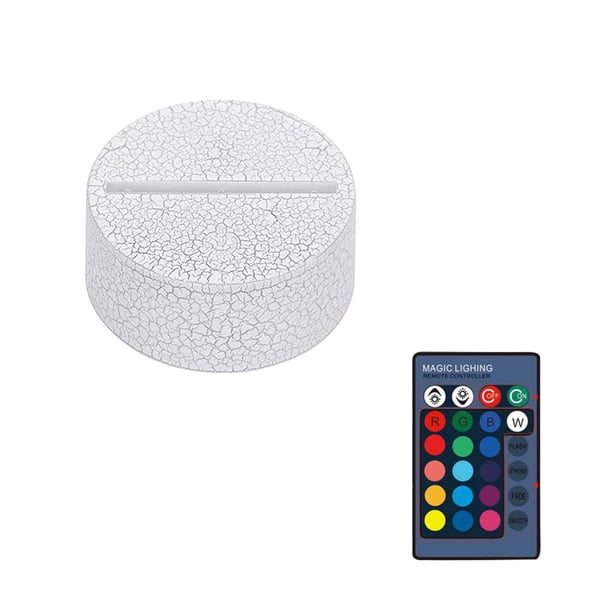 Elefante Luz De Noche Para Niños Ilusión Óptica 3D Elefante Luz 7 Cambio De Color Lámpara De Noche Con Interruptor Táctil Lámpara De Noche Regalos De Cumpleaños Advancent HA025323-04