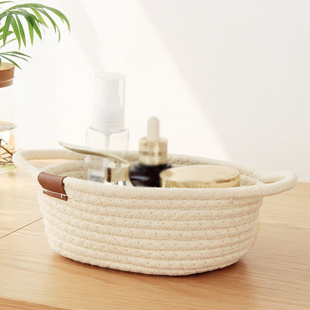 Cotton Thread Bride Wedding Bathroom Basket Supplies Woven Handle