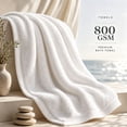 thumbnail image 6 of 100% Cotton Bath Towels Set of 2, Super Absorbent Quick-Dry Combed Turkish Cotton Large Spa Towels for Home Gym, 6 of 6