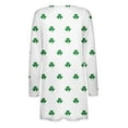 thumbnail image 4 of Hueook St Patricks Day Cardigan Fashion Women's Casual Long Sleeve Print Pocket Ladies Blouse Cardigan White XL, 4 of 5