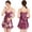 Purple, variant on Women's Satin Nightgowns Adjustable Spaghetti Strap Negligees V Neck Slip Dress Lingerie S-2XL