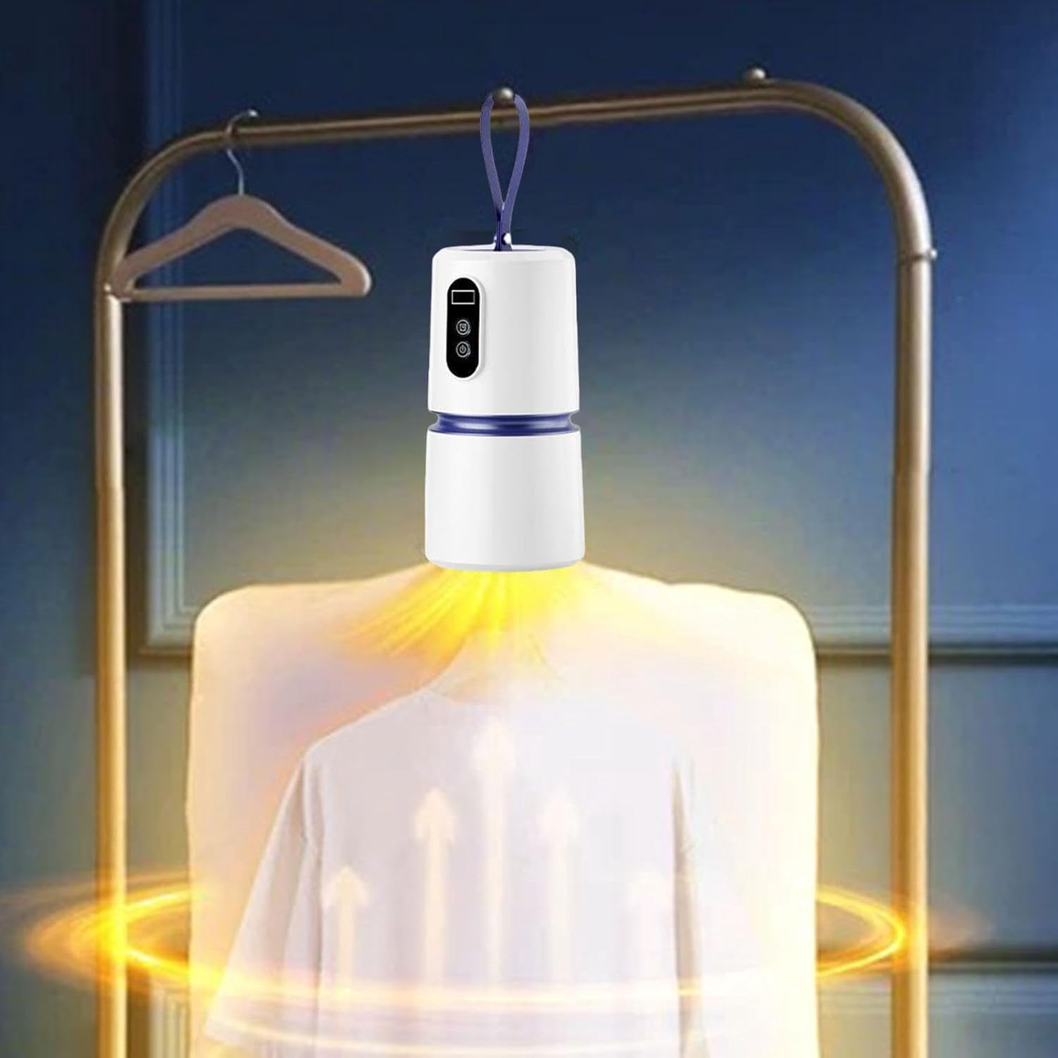 Mini Portable Clothes Dryer, Quiet Compact Electric Dryer for Laundry with LED UV Sterilization & Timer, Small Folding Dryer Machine for Underwear Clothes, Travel, Home, Apartment