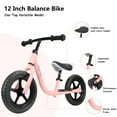thumbnail image 6 of 12-Inch Balance Bike No Pedal Lightweight Bike for Boys Girls 1.5 to 4 Years Old, Toddler Bike with Adjustable Seat, Carry Handle, 6 of 8