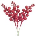 thumbnail image 5 of 30 Pcs Artificial Berry Stem Berry Wired Stems Holly Berries Artificial Flower Decor for Christmas, 5 of 5