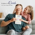 thumbnail image 2 of WaaHome Funny Fathers Day Card from Kids - All About My Super Dad Fill-in-the-Blank Interactive Happy Fathers Day Card for Husband & Grandpa with Envelope & Seal, from Daughter or Son, 2 of 7