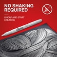 thumbnail image 4 of Juego de rotuladores Sharpie Metallic Permanente con Punta Fina Plateada, 12 unidades, 4 of 7