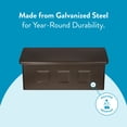 thumbnail image 6 of Wayland Wall Mount Mailbox Rubbed Bronze, 6 of 10