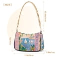 thumbnail image 3 of FORMRS Womens Shoulder Bag with Chain Strap Clutch Purse Cute Tote Handbag, Pink Seaside Boat, 3 of 7