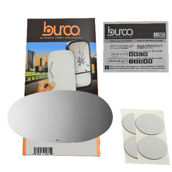 Burco Side View Mirror Replacement Glass - Clear Glass - 2628