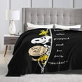 thumbnail image 4 of Manta de franela de Peanuts, Charlie Brown y Snoopy, manta decorativa para sofá, sillón, colcha de moda, funda para sofá cama, 4 of 4