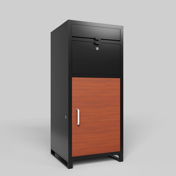 Jopath Package Delivery Box Outdoor For Porch Curbside Floor Standing Parcel Locker Courier with Mechanical Loc 36.6'' x 15.75''x 15.75''