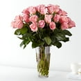thumbnail image 4 of Long Stem Pink Rose Bouquet - 12 Pink Roses, 4 of 4