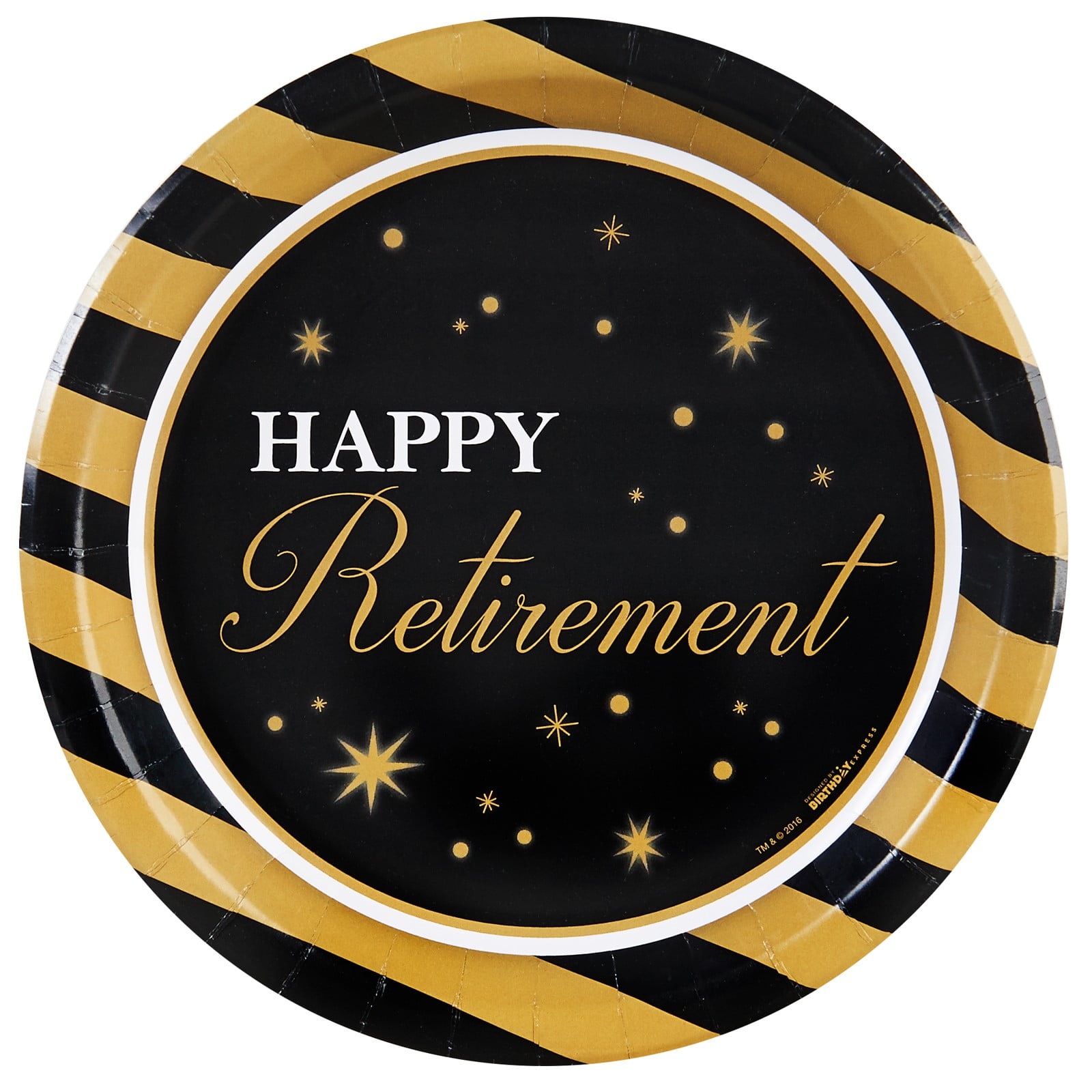 Happy Retirement Party Dinner Plate Pack (16)