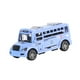 thumbnail image 4 of Autobús escolar modelo de juguete con puerta que se puede abrir, autobús de viaje, coche de juguete para niños, autobús de tracción trasera para Azul, 4 of 9