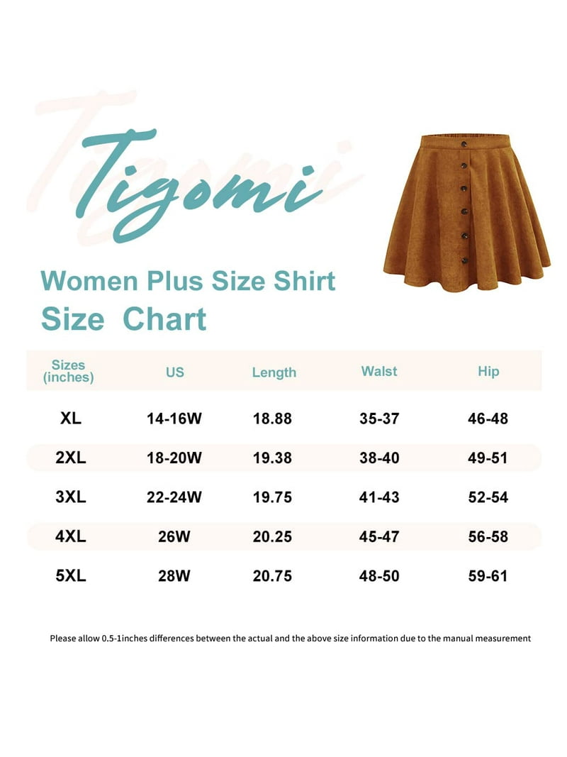 ★スタンダードMiniクッションbrown TIYOMI Plus Size Skirts Brown Stretchy Buttons Hidden Zipper