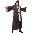 thumbnail image 4 of Hooded Robe Cloak - Medieval Renaissance Wizard Monk Priest Costume, Dark Gothic Knight Cape for Halloween Cosplay, 4 of 7