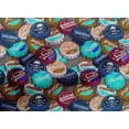 thumbnail image 5 of oneOone Tissu Popeline de Coton Bleu Rétro Bouteille Soda Cap Matériel de Robe Tissu Imprimé Tissu au Mètre 42 Pouces de Large-We, 5 of 5