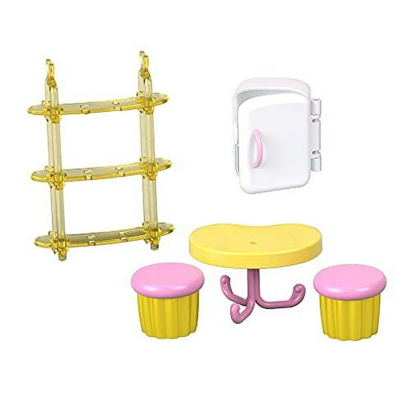 Replacement Parts for Butter-Bean's Cafe - GCJ40 ~ On-the-Go Playset ~ Replacement Table, Refrigerator, Chairs and More