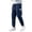 Navy, variant on Male Versatile All Season Cargo Pants Pocket Zip Hem Solid Color Plus Size Outdoor Trousers Chinos Men Outdoor Star