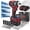 Red, variant on RELOIVE Cordless Impact Wrench Kit,663.8 FT-lbs(900N.m) Max Torque,1/2" Heavy-Duty Brushless Motor,4-IN-1 Electric Impact Driver,2 x 4.0Ah Batteries for Car Home Repair