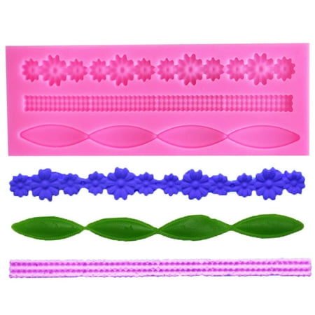 

Tiezhimi Flower Vine Silicone Mould Fondant Cake Chocolate Cookie Decorating Mould Cake Tools