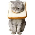 thumbnail image 1 of Adjustable Cat E-Collar, Cute Toast Neck Cone After Surgery, Wound Healing Protective Cone Bread Surgery Recovery Elizabethan Collars, Soft Edge for Kitten and Cats, 1 of 5