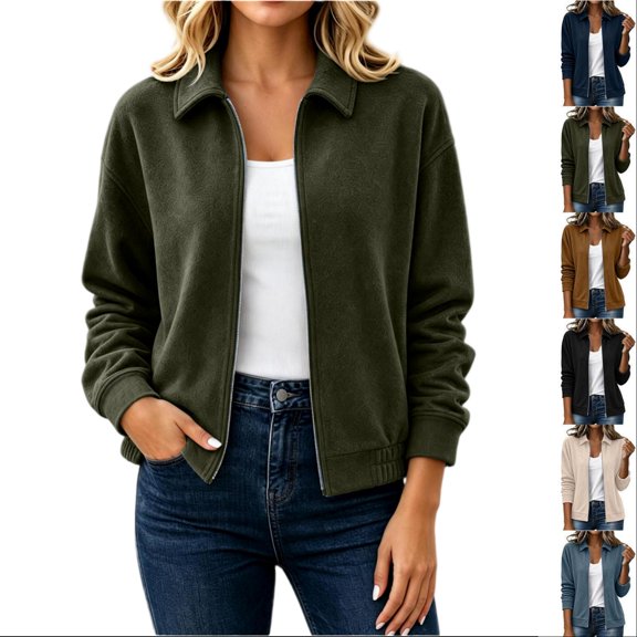 Tqcoqu Faux Suede Bomber Jacket for Women Fall Fashion 2026 Casual Zip Up Oversized Trendy Winter Clothing Outerwear Coats