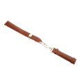 thumbnail image 3 of facefd Leather Watch Band Butterfly Deployment Clasp Buckle Brown 20mm, 3 of 8
