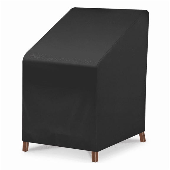 Outdoor Chair Covers, 210D Patio Furniture Covers Waterproof, Lawn Furnitures Covers Fits up to 33W x 33D x 36H Inches, Black, 1 Pack