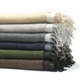 thumbnail image 3 of Melange Home 100% Merino Wool Collection Reversible Throws Blue, 3 of 5