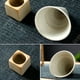 thumbnail image 2 of Zhuge Taza de café de cerámica gruesa con base, taza de porcelana creativa de forma cónica triangular de 200 ml, taza de té de cerámica (blanca y negra), 2 of 5