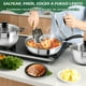 thumbnail image 5 of NOVRY Batería de Cocina de Acero Inoxidable de 20 Piezas, Juego de Ollas y Sartenes Antiadherentes con Juego de Cuchillos para Estufas de Inducción, Eléctricas y Gas (color metalico), 5 of 5