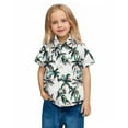 thumbnail image 6 of Tdoqot Boys Hawaiian Shirts with Pocket- Short Sleeve Casual Summer Button Down Kids Beach Shirts Vacation Clothes White Size 6, 6 of 7