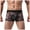Black, variant on Mens Underwear Men's Underwear Boxer Briefs Printed Transparent Lace Breathable Underwear