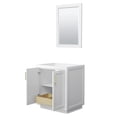 thumbnail image 2 of Wyndham Collection Miranda 30" No Sink Wood Single Bathroom Vanity in White/Gold, 2 of 5