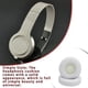 thumbnail image 4 of Monstrate Cojín para auriculares, almohadillas para los oídos, reemplazo de auriculares para Studio Solo 2 Relojes inteligentes Blanco, 4 of 6