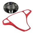 thumbnail image 3 of koolsoo Housse de Volant de Voiture à Flamme Compatible avec Mercedes A B C E CLA CLS GLA GLK Rouge, 3 of 4