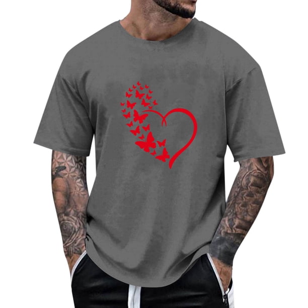 Tops para hombre, blusas y camisas de manga corta con cuello redondo para hombre, camisetas casuales con estampado de moda para hombre, blusa de manga corta, blusa de poliéster para hombre.