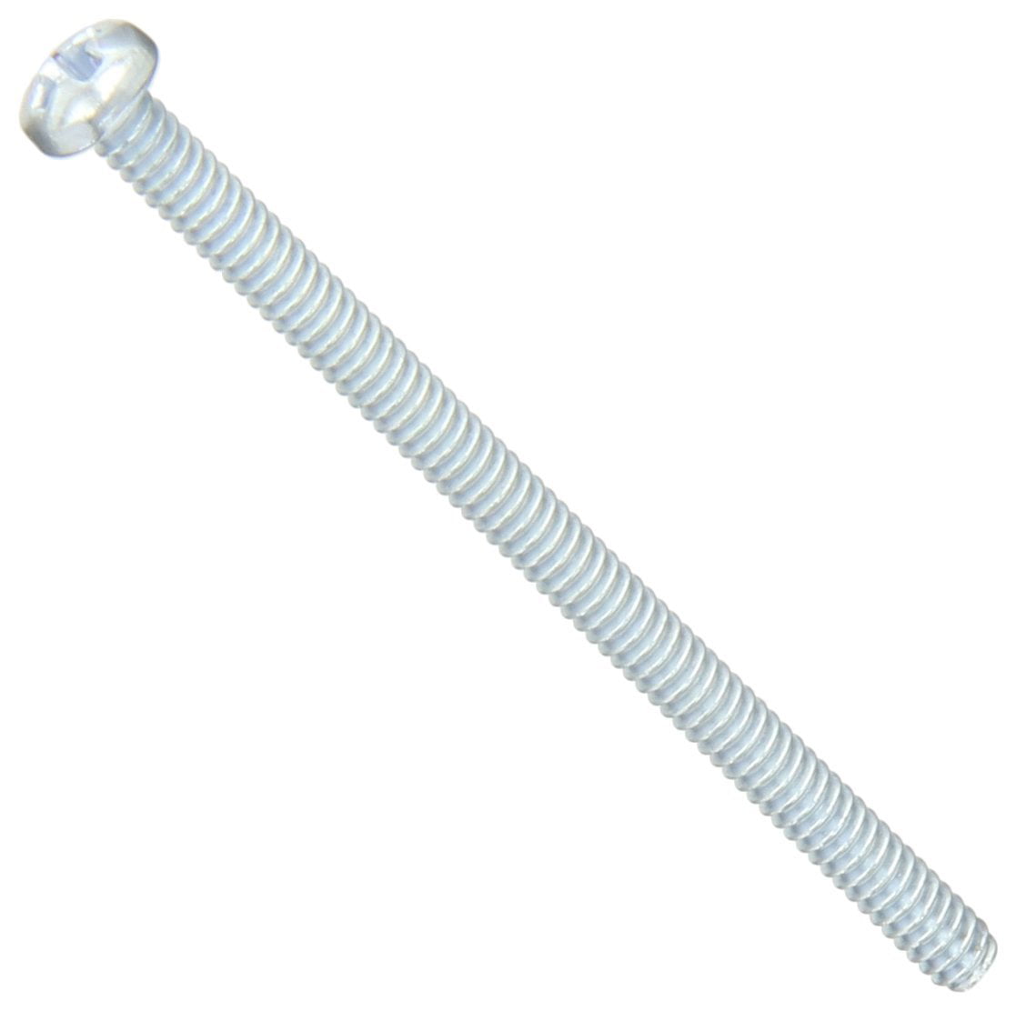 Steel Pan Head Machine Screw Meets ASME B18.6.3 #10-32 Thread Size Zinc Plated 1-3/8 Length Fully Threaded Pack of 3000 #2 Phillips Drive Imported