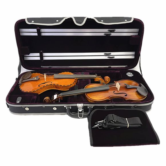 Pro Wooden 4/4 Double Violin Case