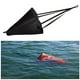 thumbnail image 3 of Naiovety Kayak inflable de 18 pulgadas, accesorio a la deriva, canoa portátil, remo, deportes acuáticos, pesca, cuerda de remolque para barcos Deportes acuáticos Naranja, 3 of 6