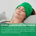 thumbnail image 6 of Aculief Headache and Migraine Relief Hat - Cold Packs, Relaxation  – Green, 6 of 7