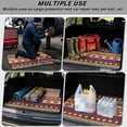 thumbnail image 3 of COEQINE Car Trunk Mat for Dogs All Season Rear Cargo Liner for Sedan SUV, Non-Slip Car Boot Liner Protector Universal Fit Most Car Models, Aztec Bohemian Stripe, 3 of 7