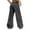 Z01-Dark Gray, variant on Trousers Pants For Women Bow Tie Print High Waisted Pants With Pockets Drawstring Casual Comfort Joggers Jeans Trendy Fashion Outfits